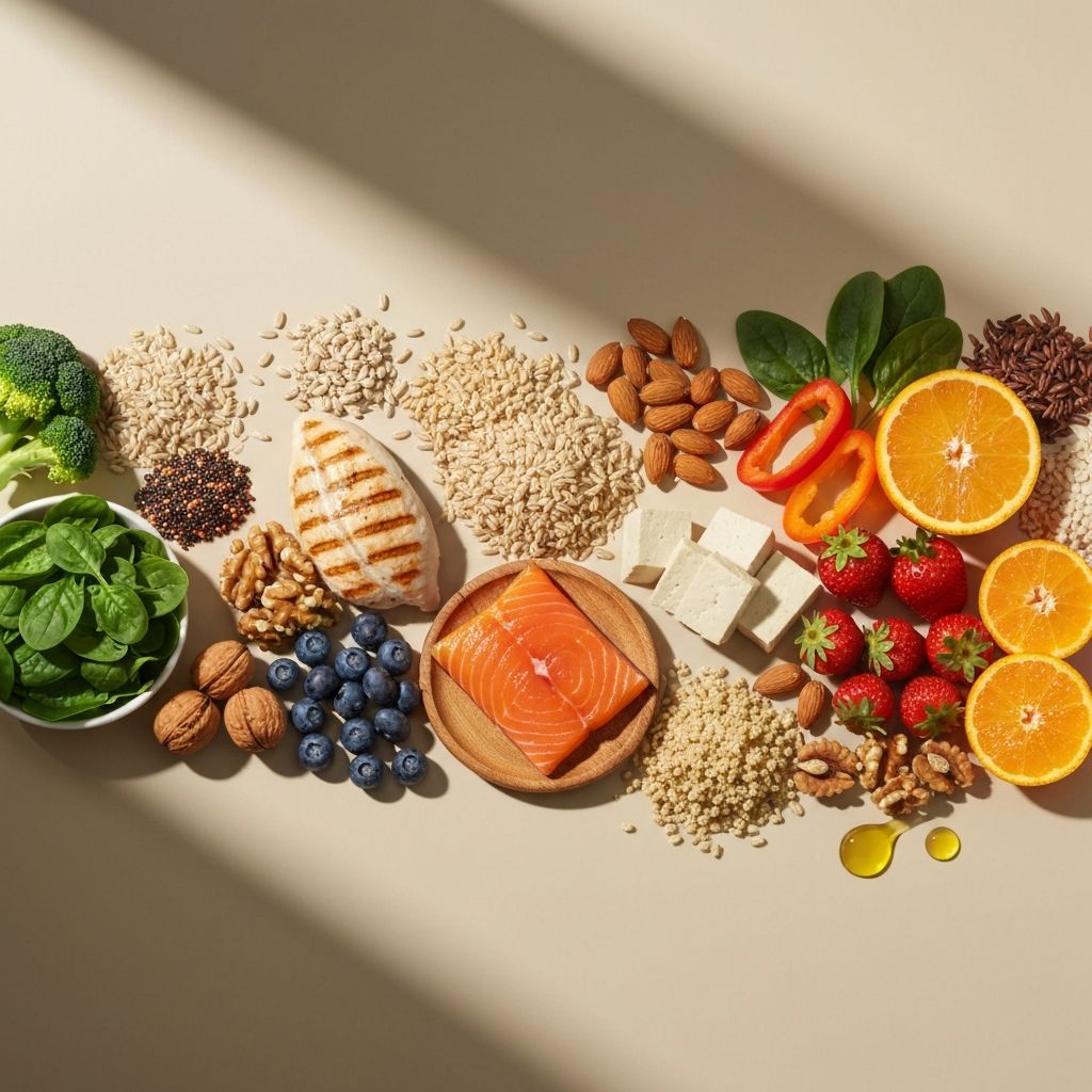 Fresh produce representing balanced nutrition